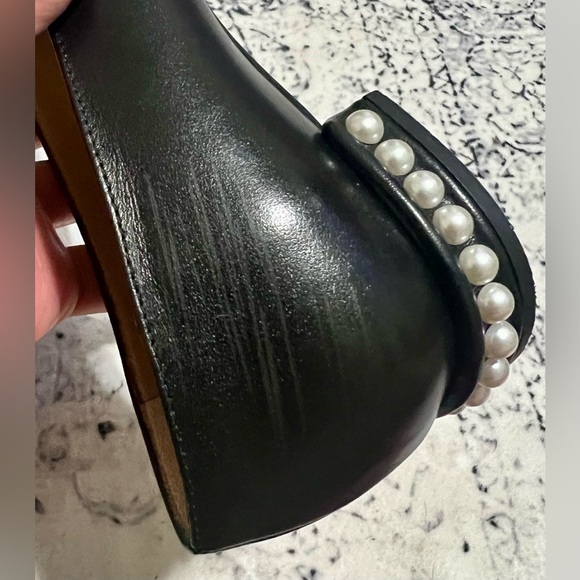 like new Stuart Weitzman two black pearl  flats - size 8 - Picture 12 of 12